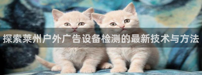 杏宇平台代理怎么赚钱：探索莱州户外广告设备检测的最新技术与方法