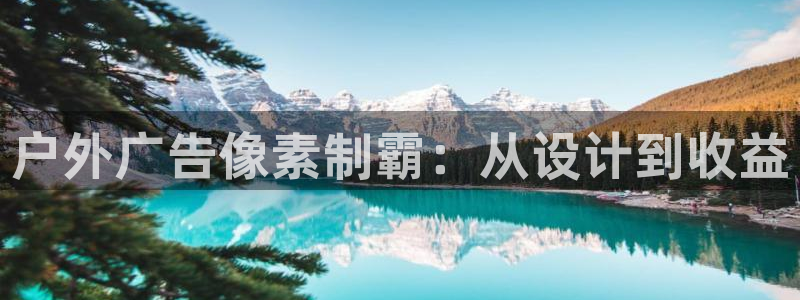 杏宇代理注册：户外广告像素制霸：从设计到收益