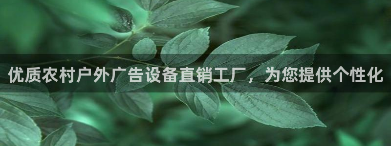 杏宇平台代理怎么样：优质农村户外广告设备直销工厂，为您提供个性化
