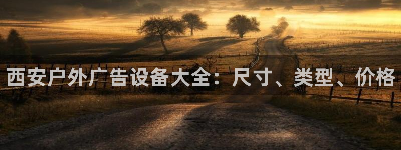 杏宇平台招商：西安户外广告设备大全：尺寸、类型、价格