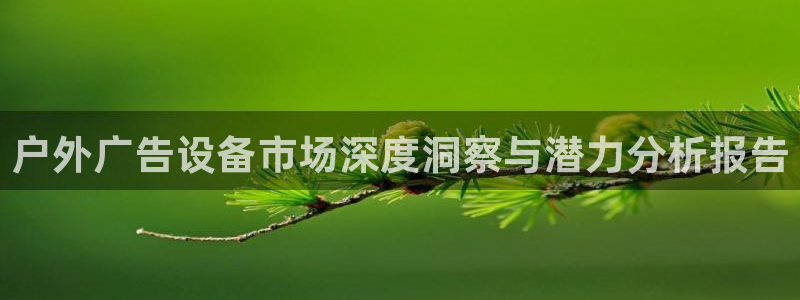 杏宇代理注册：户外广告设备市场深度洞察与潜力分析报告