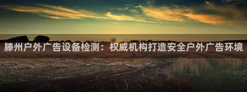 杏宇平台好吗：滕州户外广告设备检测：权威机构打造安全户外广告环境