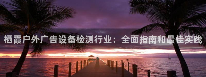杏宇平台测速链接：栖霞户外广告设备检测行业：全面指南和最佳实践