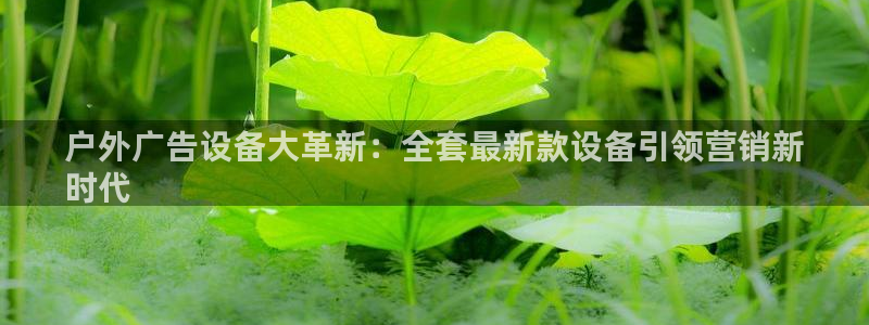 杏宇平台提现为什么这么久呢：户外广告设备大革新：全套最新款设备引领营销新
时代