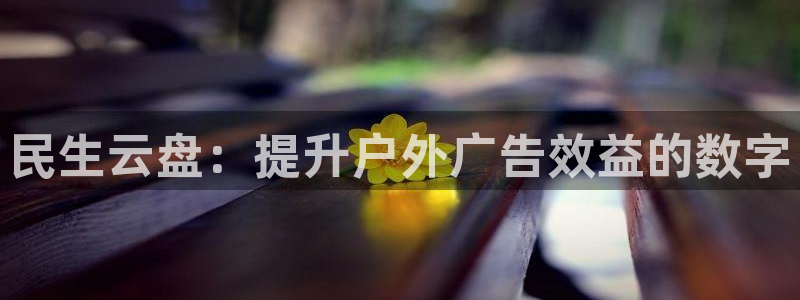 杏宇平台怎么样赚钱：民生云盘：提升户外广告效益的数字