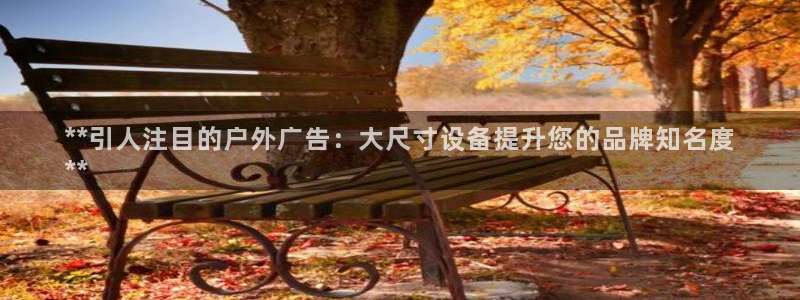 杏宇平台测速链接：**引人注目的户外广告：大尺寸设备提升您的品牌知名度
**