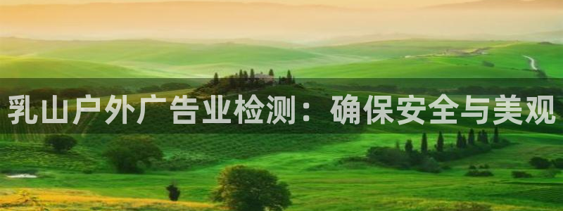 杏宇平台总代理：乳山户外广告业检测：确保安全与美观