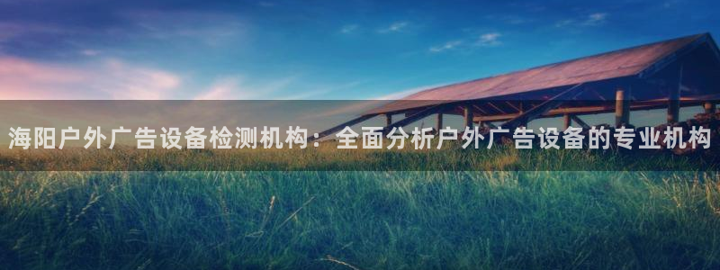 杏宇平台是什么：海阳户外广告设备检测机构：全面分析户外广告设备的专业机构