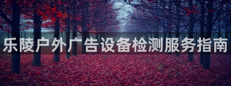 杏宇平台代理多少钱一次：乐陵户外广告设备检测服务指南