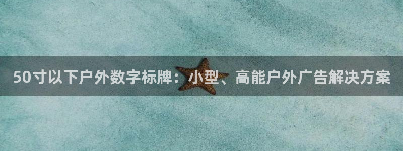 杏宇平台代理怎么赚钱的：50寸以下户外数字标牌：小型、高能户外广告解决方案