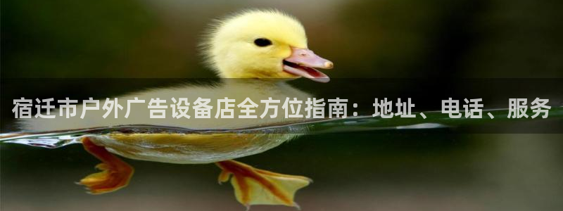 杏宇平台代理怎么赚钱：宿迁市户外广告设备店全方位指南：地址、电话、服务