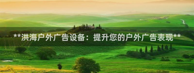 杏宇平台提现为什么这么久呢：**洪海户外广告设备：提升您的户外广告表现**