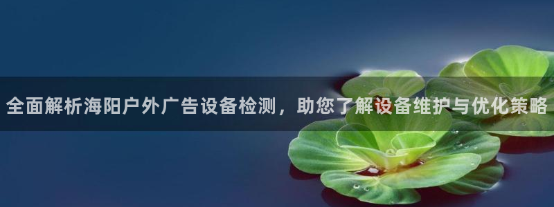 杏宇平台注册地址在哪里：全面解析海阳户外广告设备检测，助您了解设备维护与优化策略
